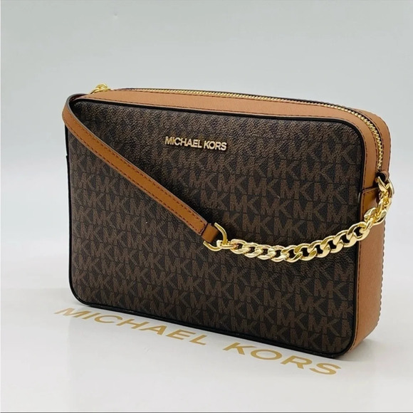 Michael Kors EW Crossbody Bag Brown - Picture 3 of 8